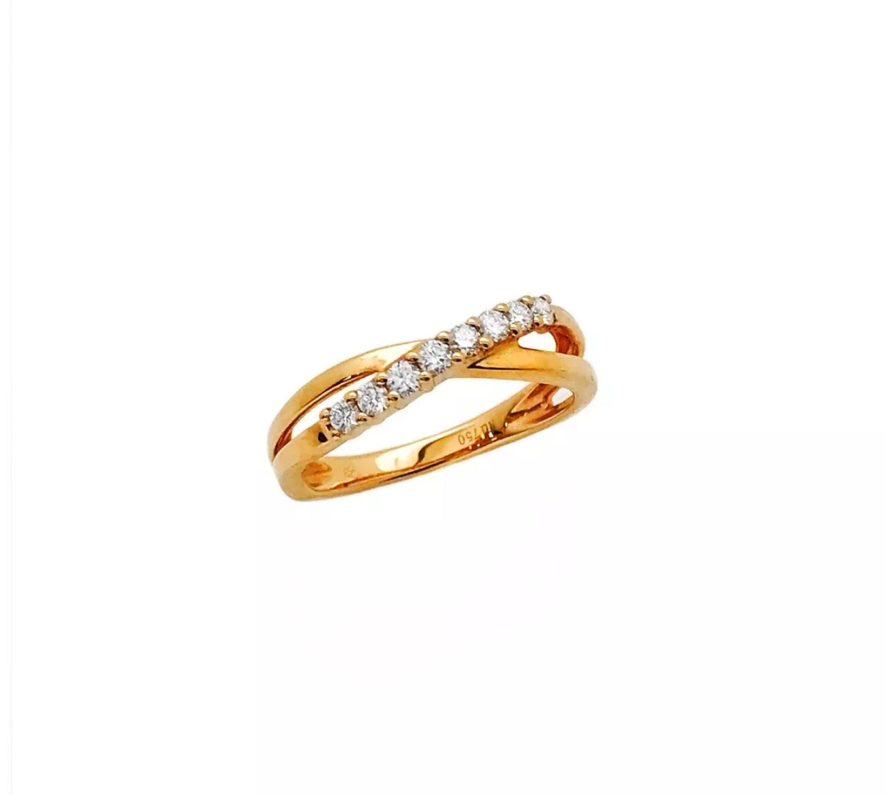 0.30 Total Carat Weight Diamonds 18K Rose Gold Ring