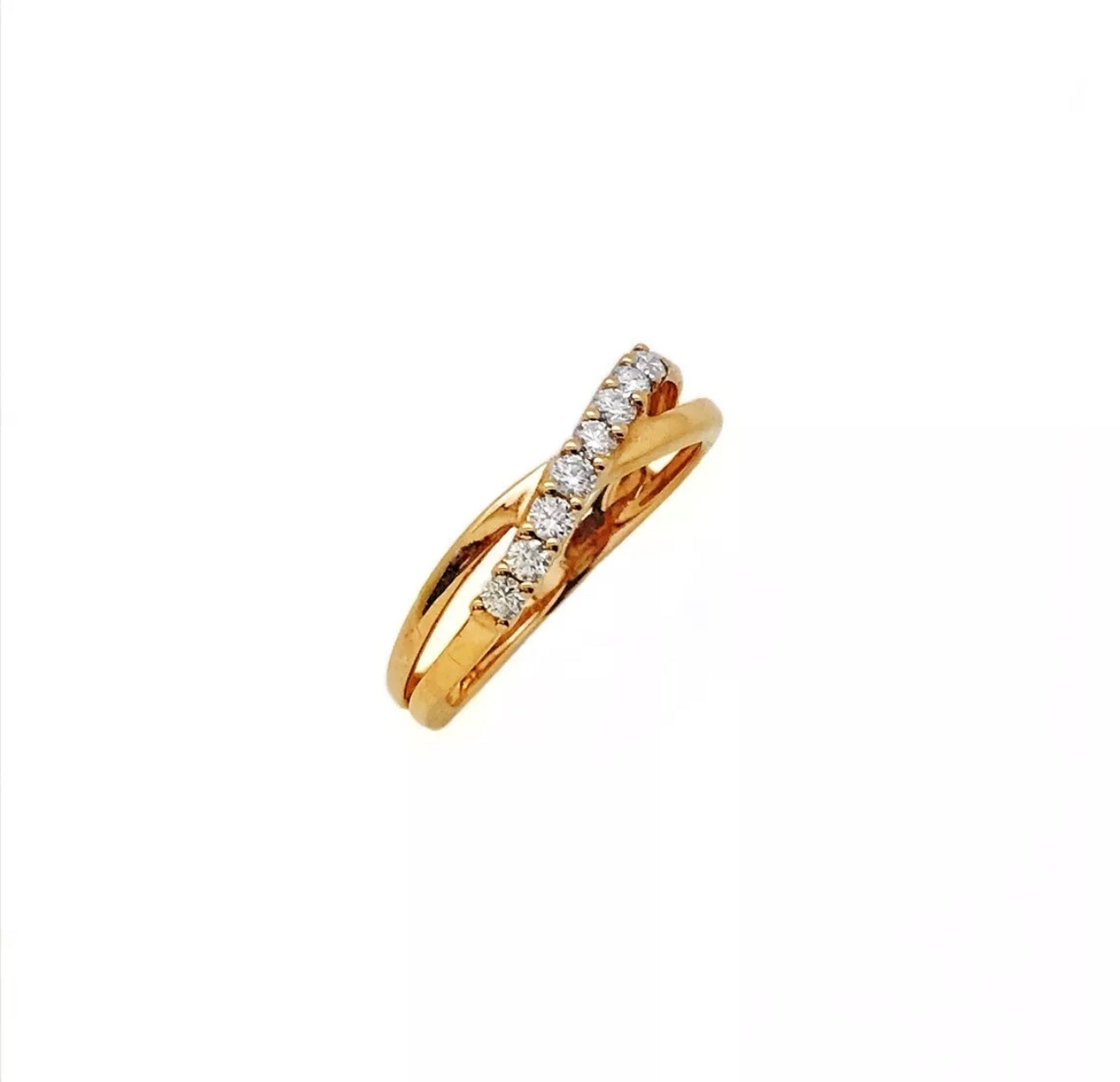 0.30 Total Carat Weight Diamonds 18K Rose Gold Ring