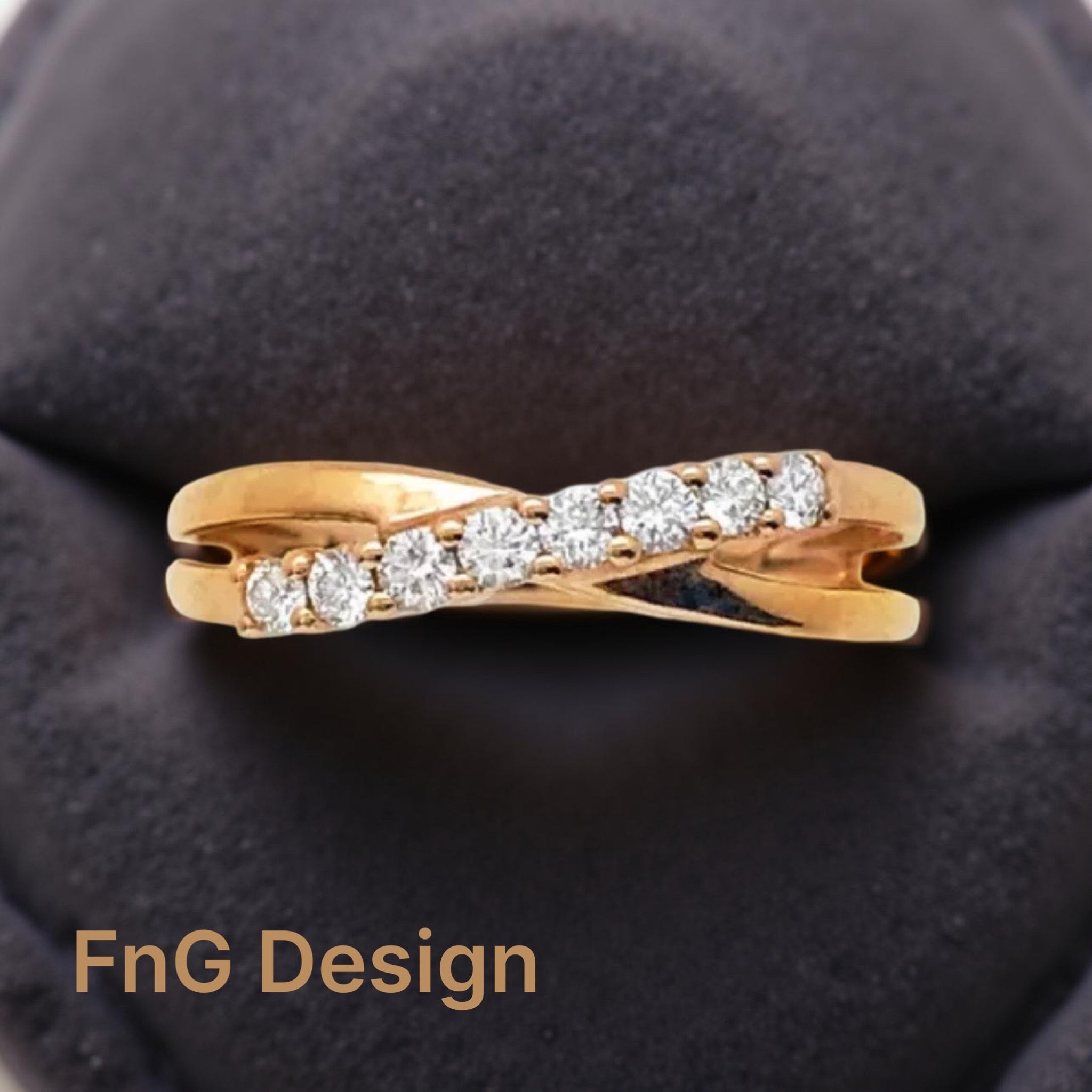 0.30 Total Carat Weight Diamonds 18K Rose Gold Ring
