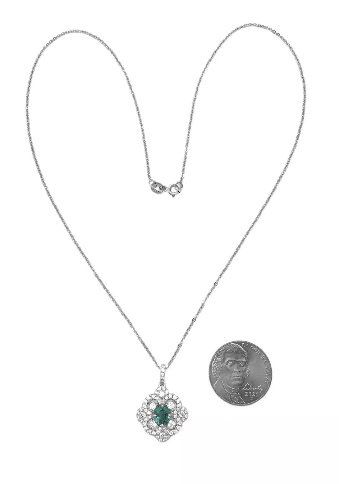 1.14 Carats Alexandrite W/ 1.00 Carats Diamonds (GIA Cert) 18K White Gold