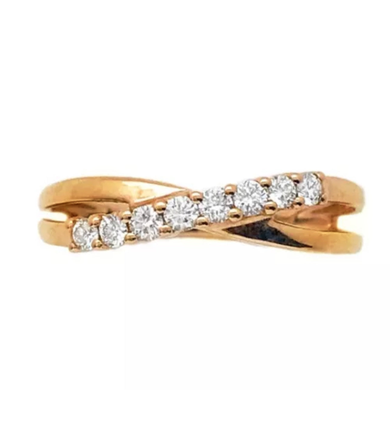 0.30 Total Carat Weight Diamonds 18K Rose Gold Ring