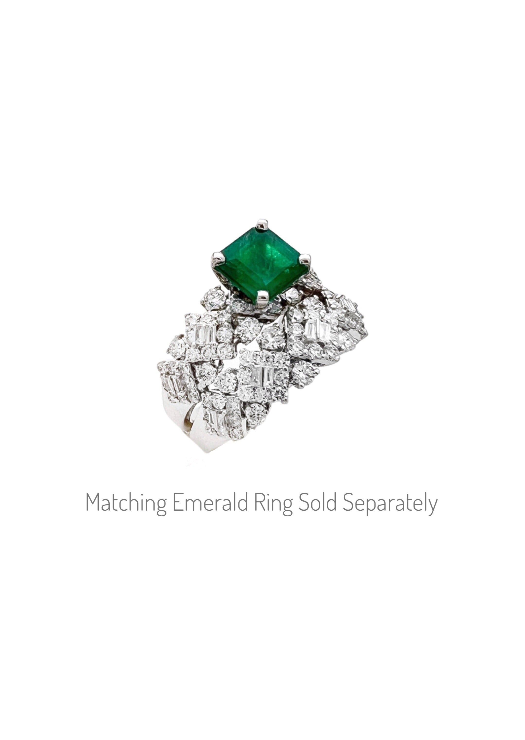 1.22 Total Carat Weight Diamonds 18K White Gold Anniversary-Engagement Ring